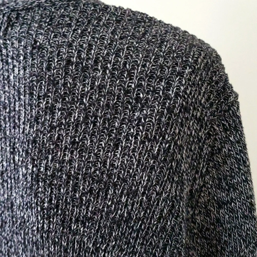 Karl Lagerfeld Gray Heather Cascade High-Low Sweater Cardigan